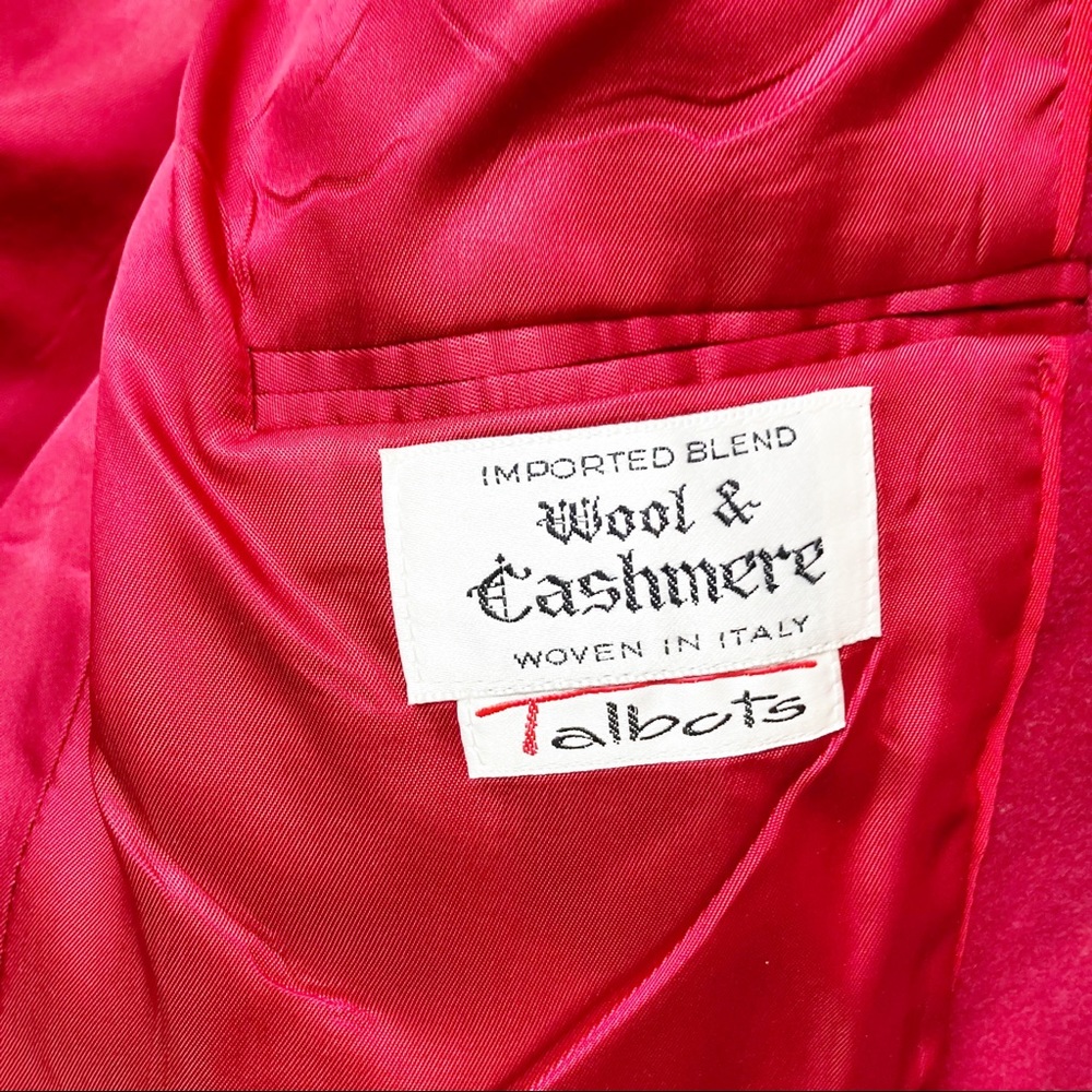 Talbots Red Wool Blazer Jacket - Picture 4 of 7